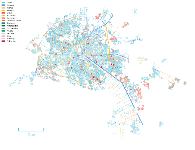 San Louis Potosi - Streets and Schools